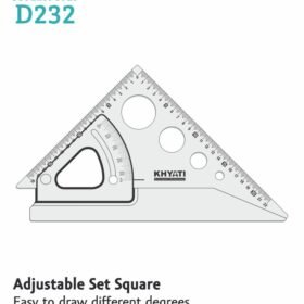 Khyati D232 Adjustable Set Square ?.Exempt