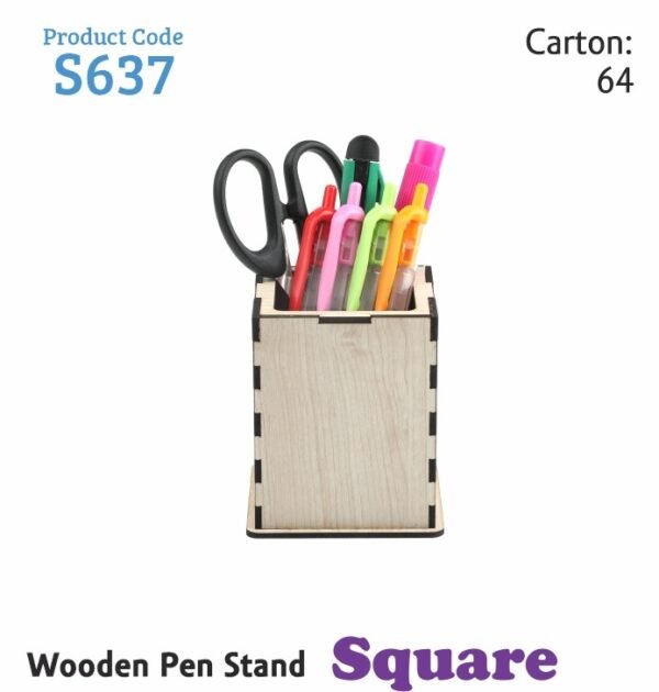Khyati S637 Pen Stand Wooden