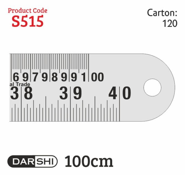 Khyati DARSHI METALIC RULER 100 CM S515 - 0%