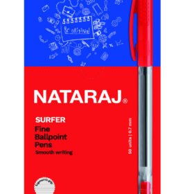 Nataraj Surfer Pen - PKT (50pcs) - Red