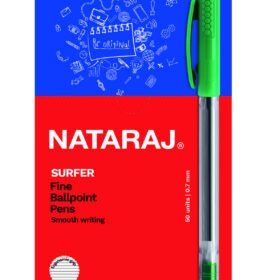 Nataraj Surfer Pen - PKT (50pcs) - Green