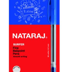 Nataraj Surfer Pen - PKT (50pcs) - Blue