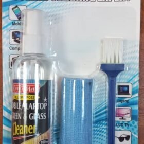 Office Mate Mobile Cleaning Solution With Brush And Cloth - Set