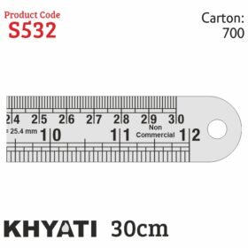 Khyati KHYATI METALIC RULER 30 CM S532 - 0%