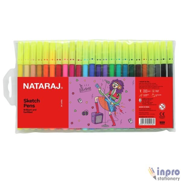 Nataraj Sketch Pen - 24 Colors