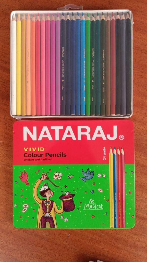 Nataraj Vivid Premium Triangle Colour Pencil 24 Clr