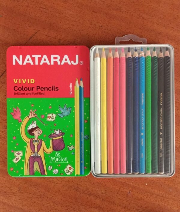 Nataraj Vivid Premium Triangle Colour Pencil 12 Clr