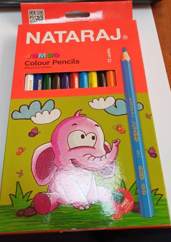 NATARAJ Jumbo Hex 12 clr Pencil