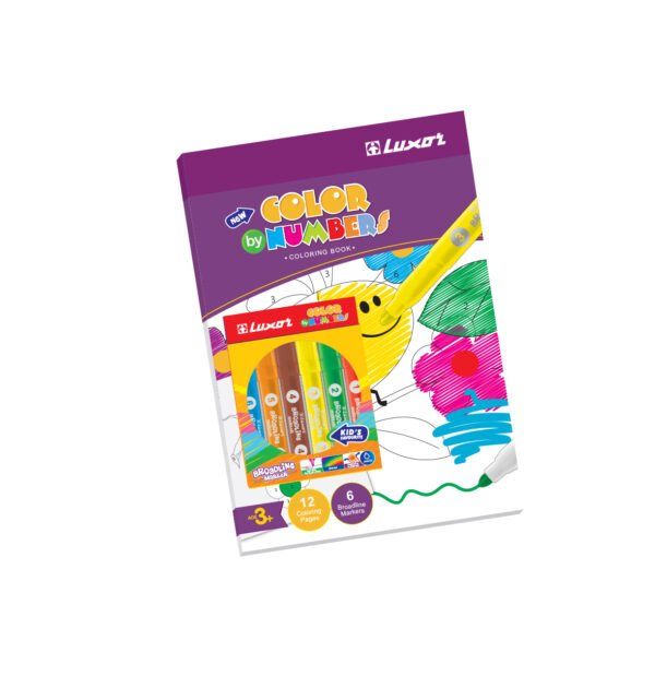Luxor Colour By Number With Colouring Book - Set