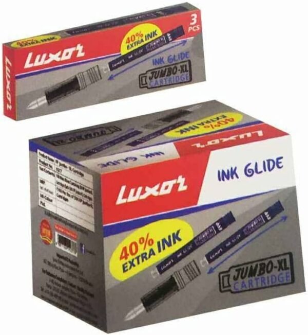 Luxor  JUMBO XL ink Cartridge BL PK OF 3 PCS - Pkt (10 Pkt)