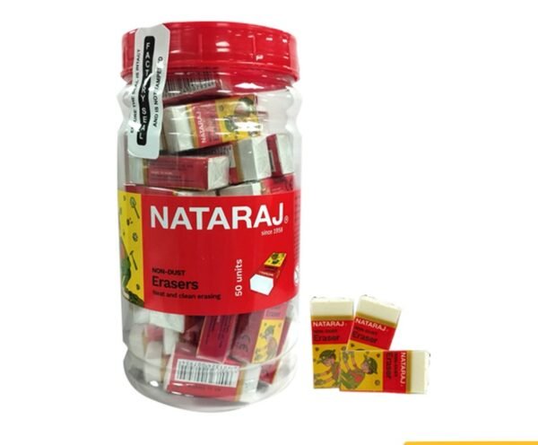Nataraj Regular Eraser JAR 1X50 PCS